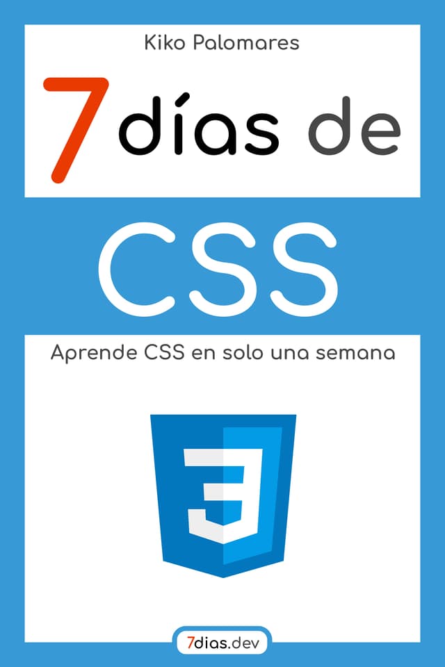 Portada del libro 7 días de CSS