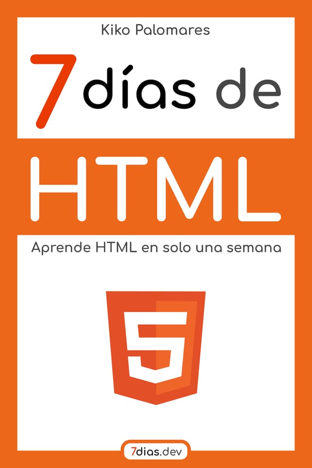 Portada del libro 7 días de HTML